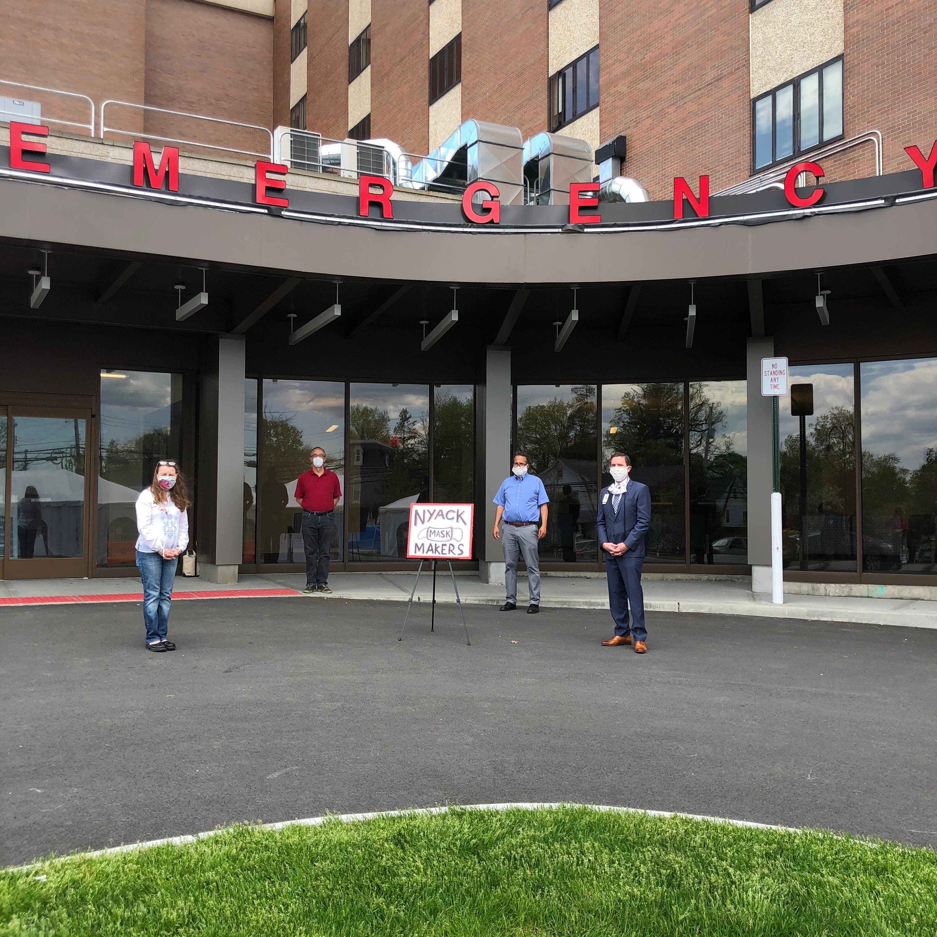 6 Weeks, 10,000 Masks Volunteers Thanked At Nyack Hospital Nyack, NY